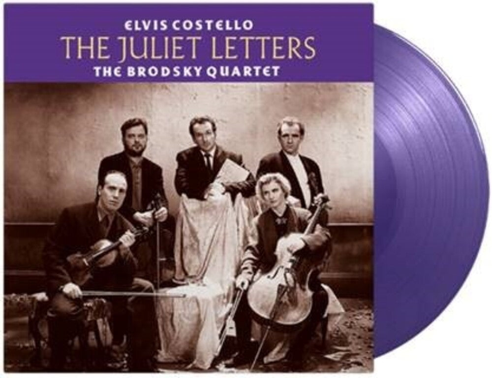 the album cover for Costello, Elvis / Brodsky Quartet - Juliet Letters - Limited 180-Gram Purple Colored Vinyl
