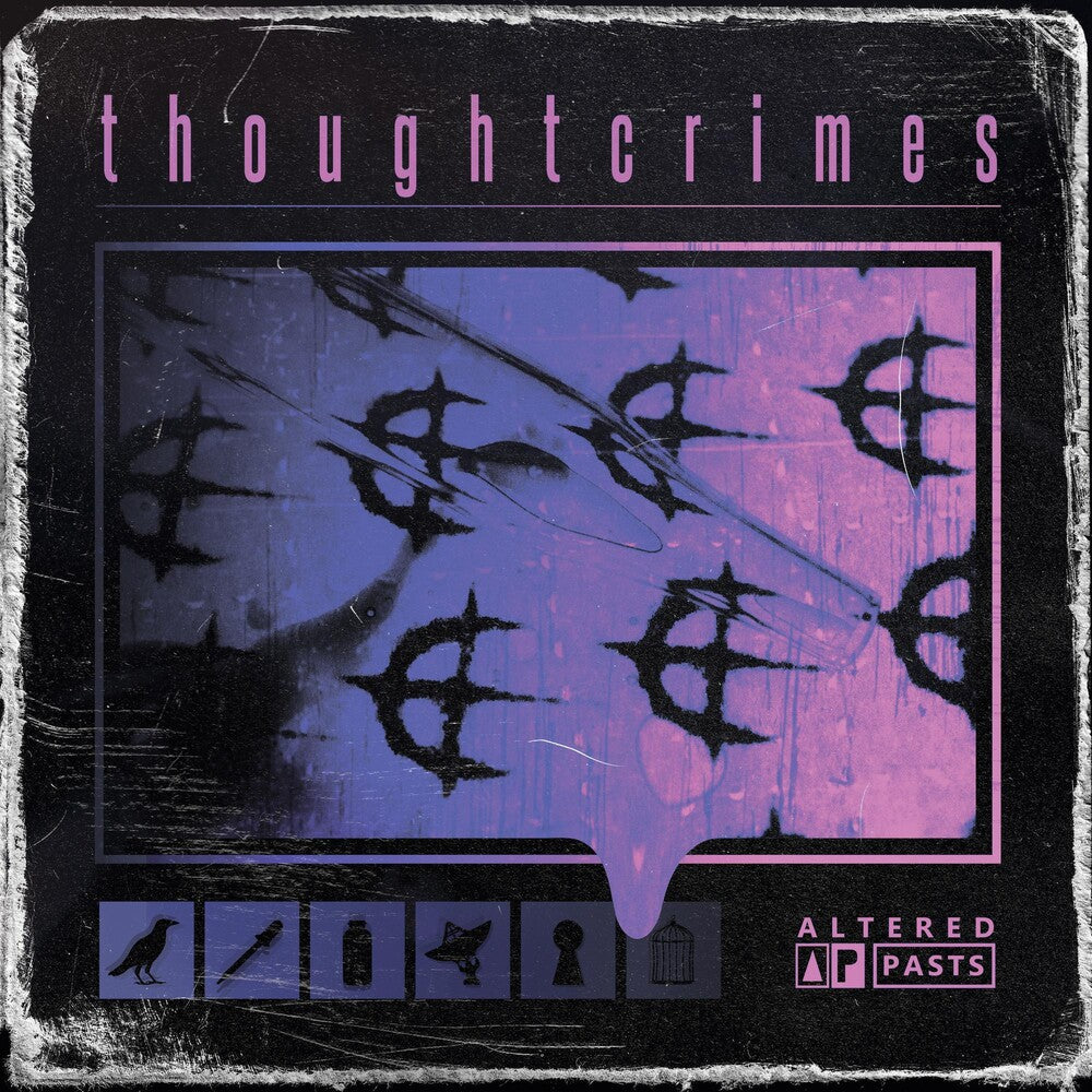 the album cover for Thoughtcrimes - Altered Pasts [Indie Exclusive Limited Edition Half Hot Pink /  Half Neon Violet LP]