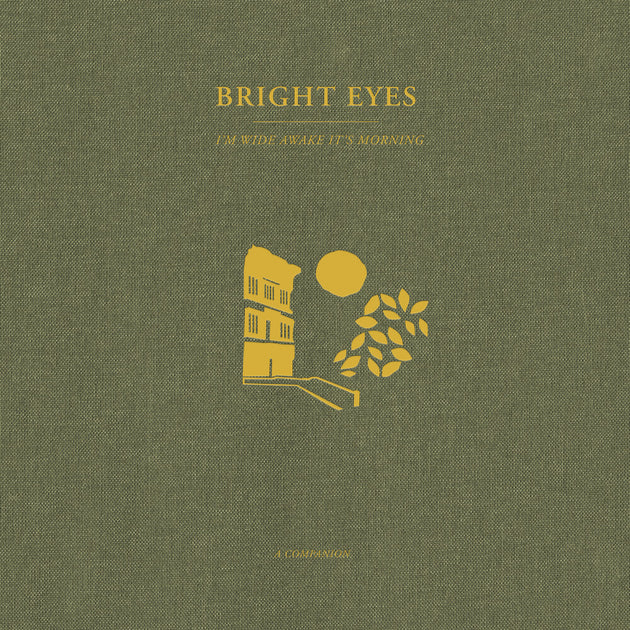 the album cover for Bright Eyes - I'm Wide Awake, It's Morning: A Companion [Opaque Gold Vinyl]