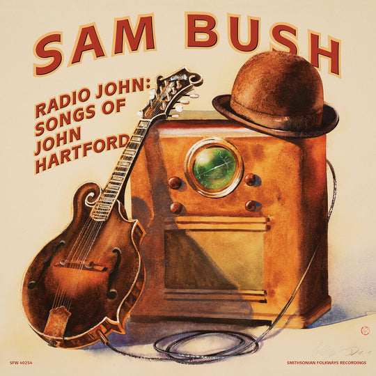 the album cover for Sam Bush - Radio John: Songs Of John Hartford