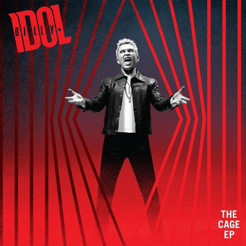 the album cover for Billy Idol - The Cage EP [Indie Exclusive Limited Edition Red Vinyl]