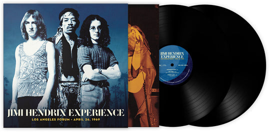 the album cover for The Jimi Hendrix Experience - Los Angeles Forum - April 26, 1969 [2LP]