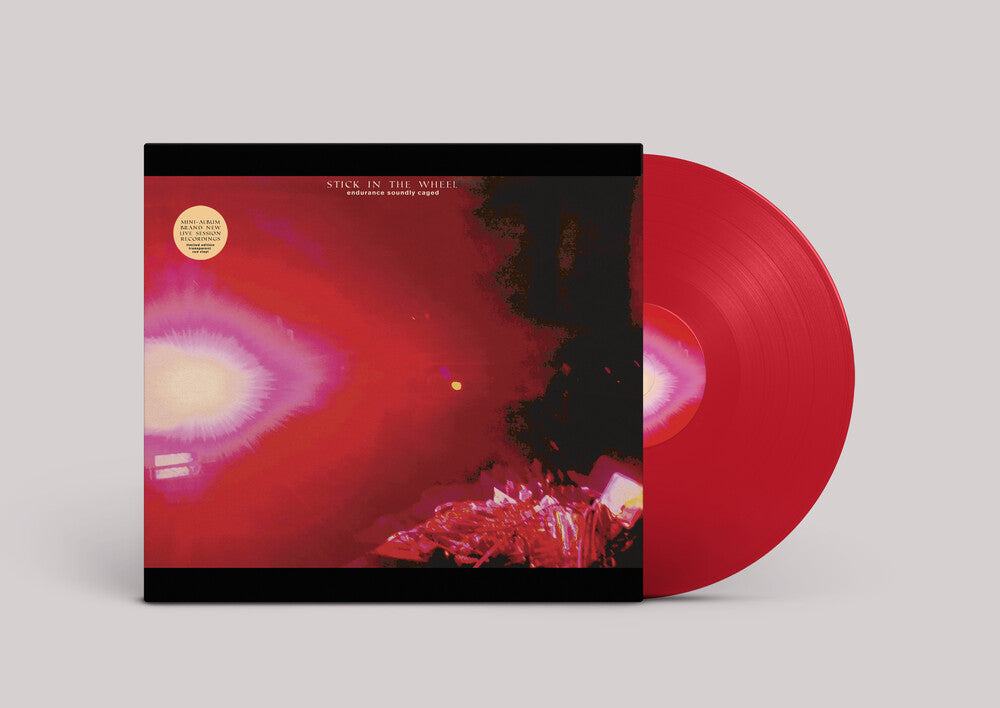 the album cover for Stick in the Wheel - Endurance Soundly Caged [Indie Exclusive] [Colored Vinyl] (Red) [Indie Exclusive]