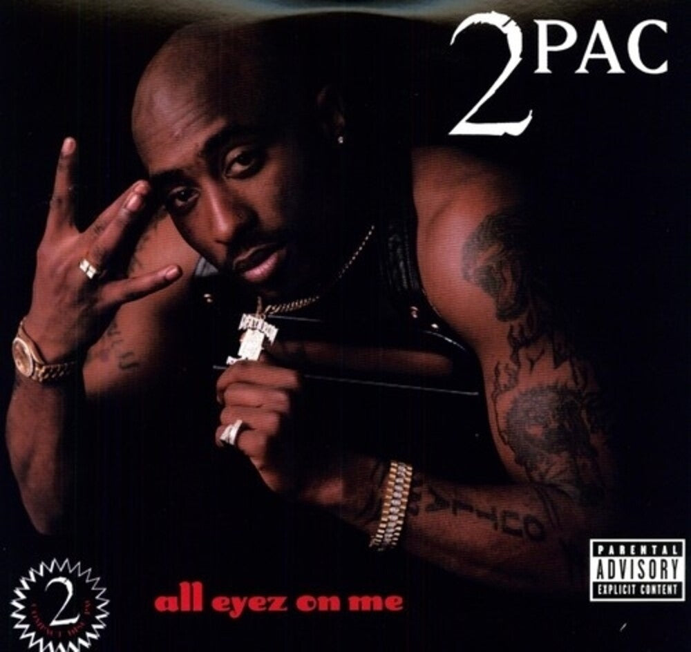 the album cover for 2pac - All Eyez On Me [4 LP]