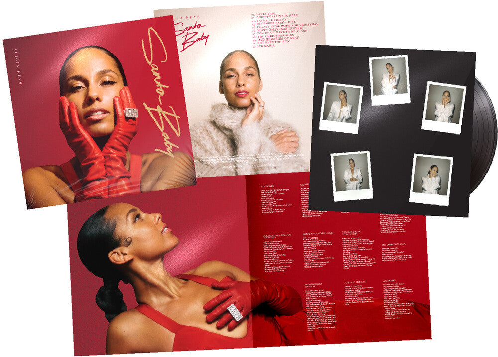 the album cover for Alicia Keys - Santa Baby [LP]