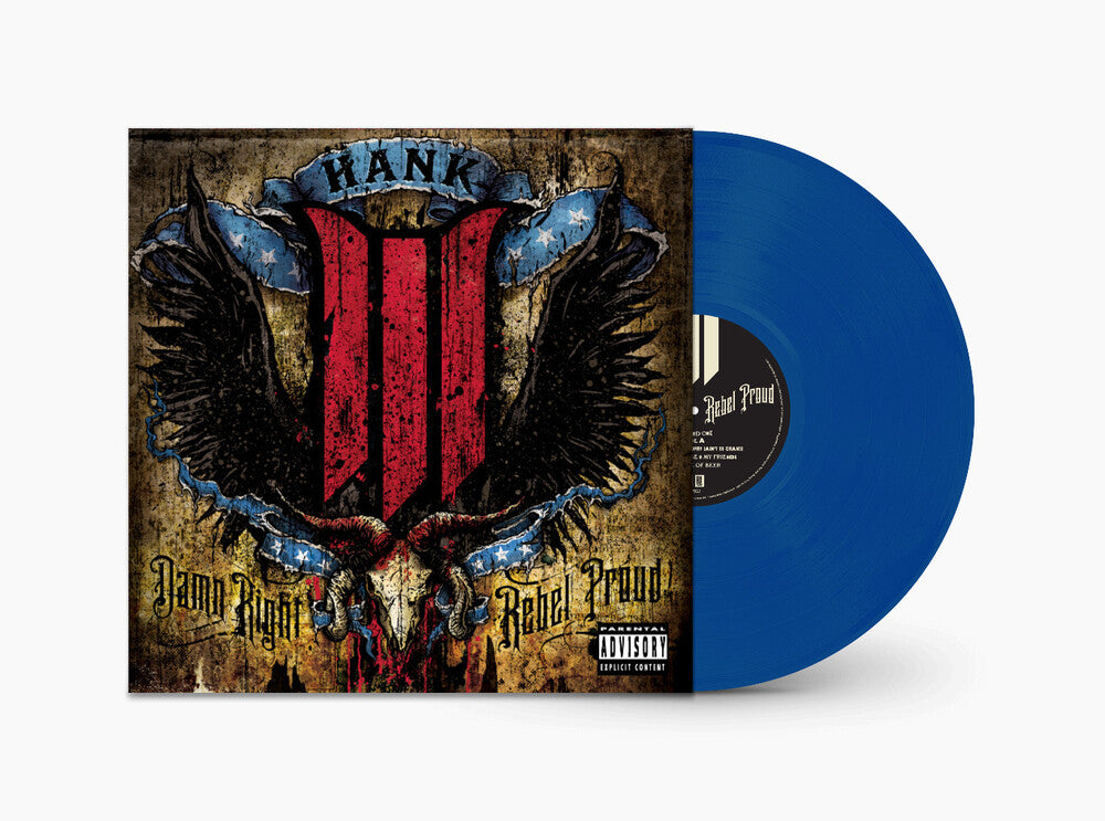 the album cover for Hank III - Damn Right Rebel, Rebel Proud [LP]