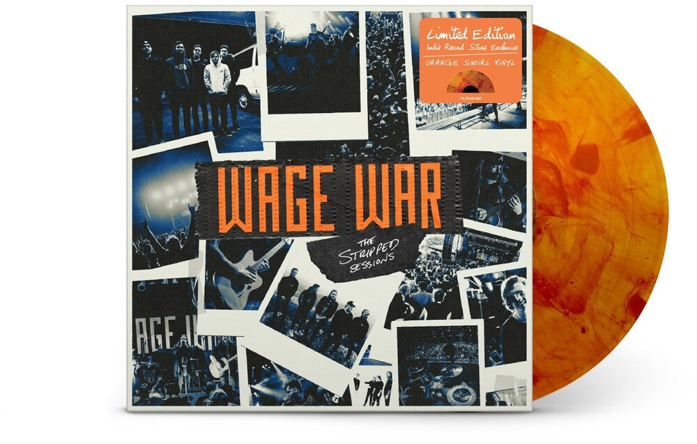 the album cover for Wage War - The Stripped Sessions [Indie Exclusive Limited Edition Orange Swirl LP]