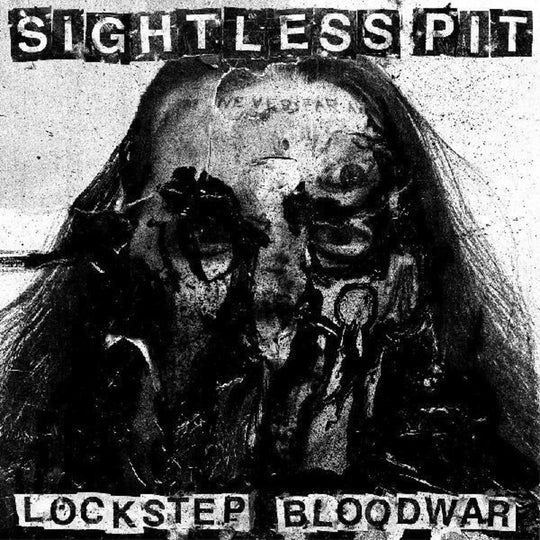 the album cover for Sightless Pit - Lockstep Bloodwar (Blk) [Clear Vinyl] [Limited Edition] (Red) [Indie Exclusive]