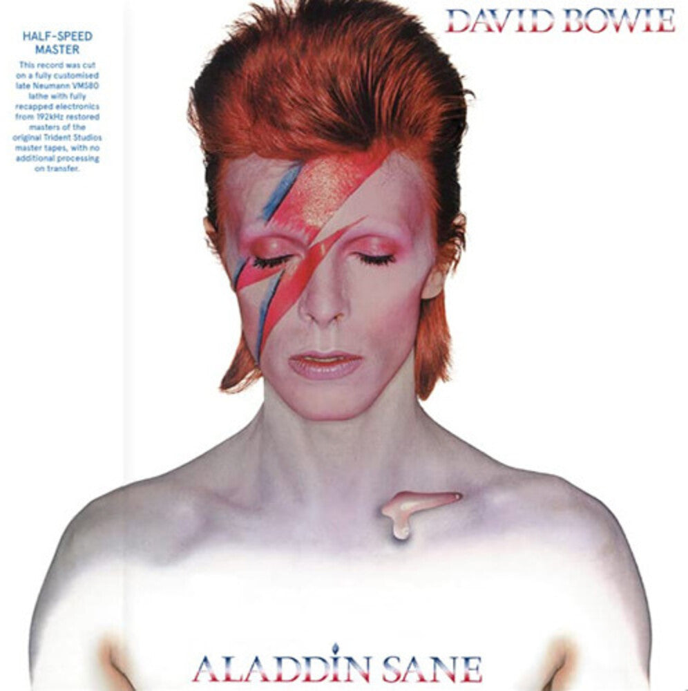 the album cover for David Bowie - Aladdin Sane: 50th Anniversary [Half Speed Master LP]