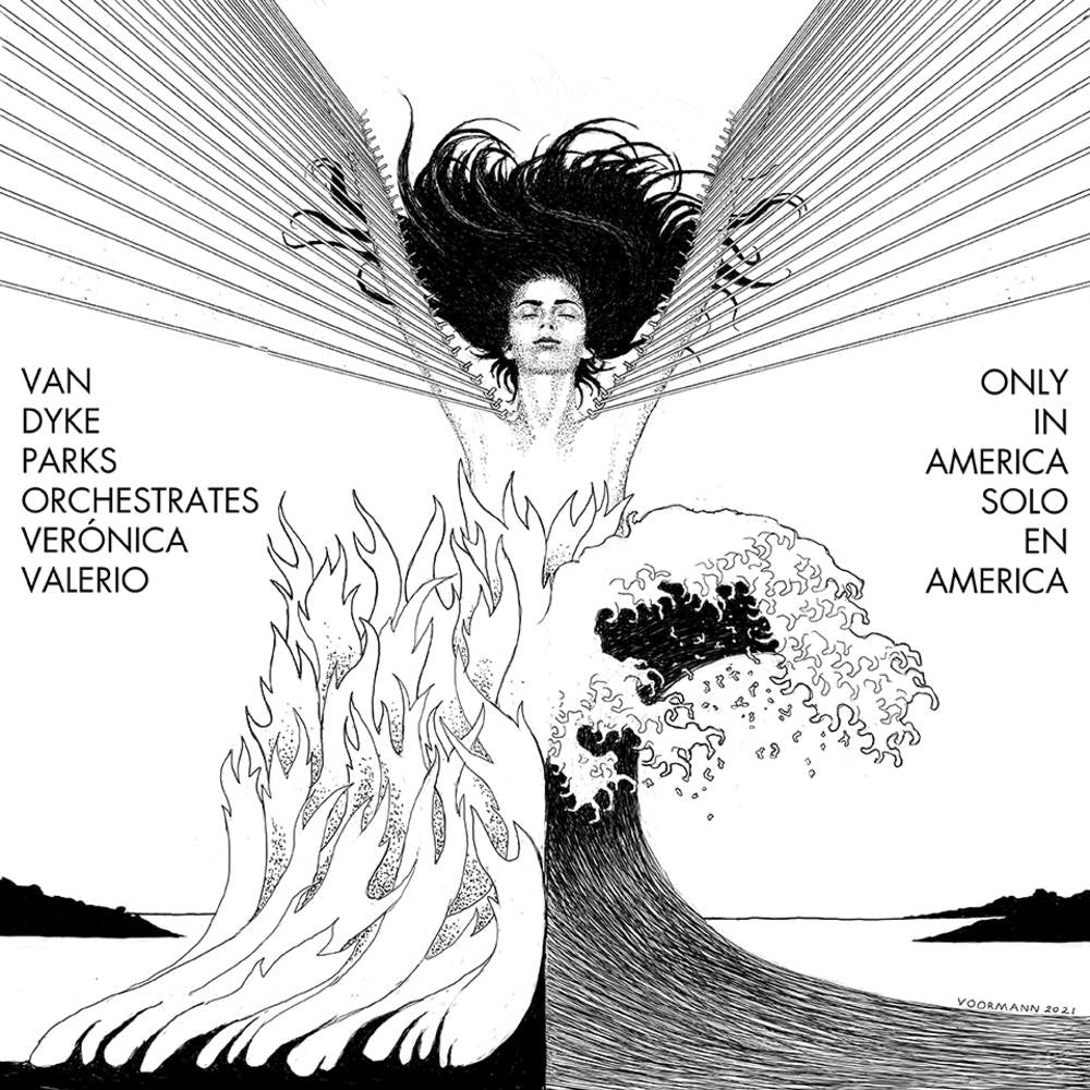 the album cover for Veronica Valerio &amp; Van Dyke Parks - Only in America [10in Vinyl]