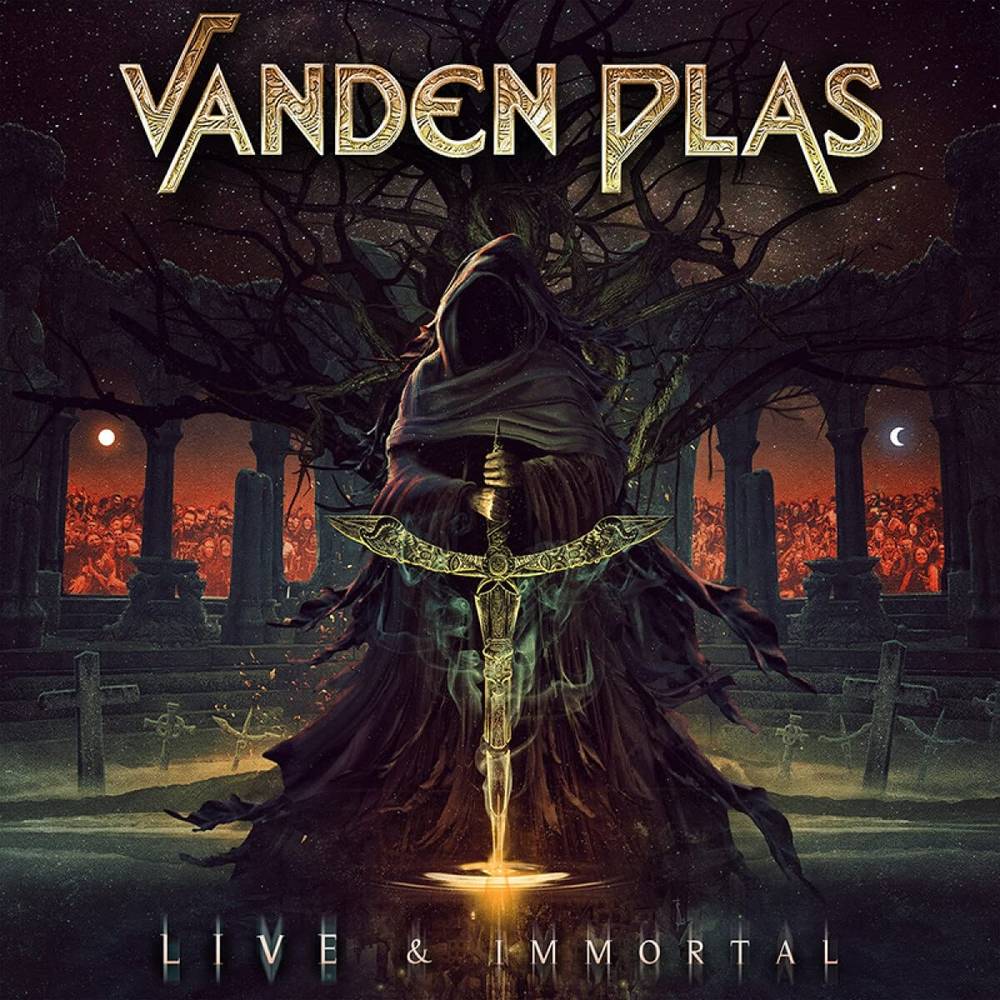 the album cover for Vanden Plas - Live & Immortal [Indie Exclusive Limited Edition Gold 2LP]