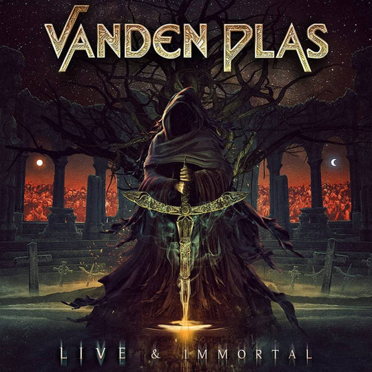 the album cover for Vanden Plas - Live & Immortal [Indie Exclusive Limited Edition Gold 2LP]