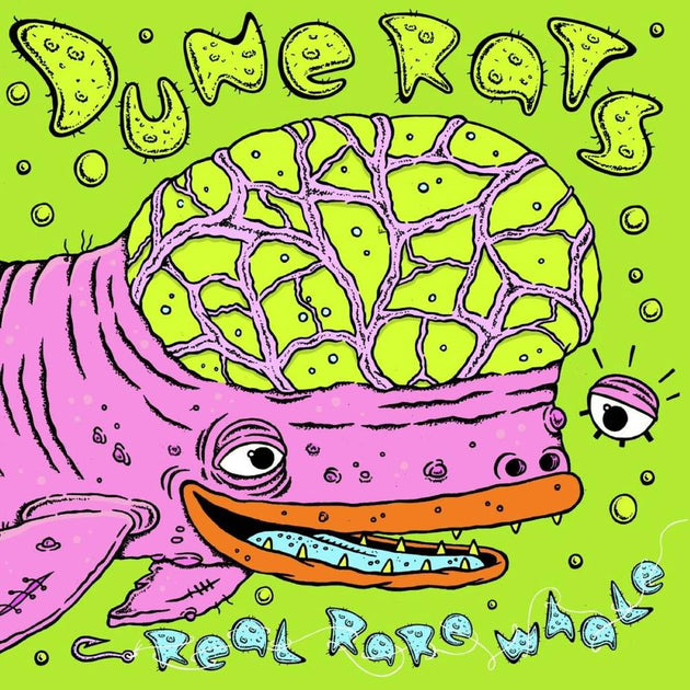 the album cover for Dune Rats - Real Rare Whale [Indie Exclusive Limited Edition Neon Pink LP]