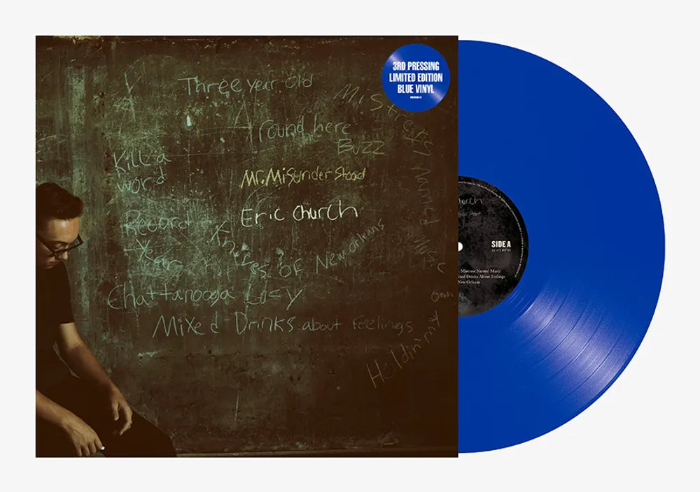 the album cover for Eric Church - Mr. Misunderstood [Limited Edition Blue LP]