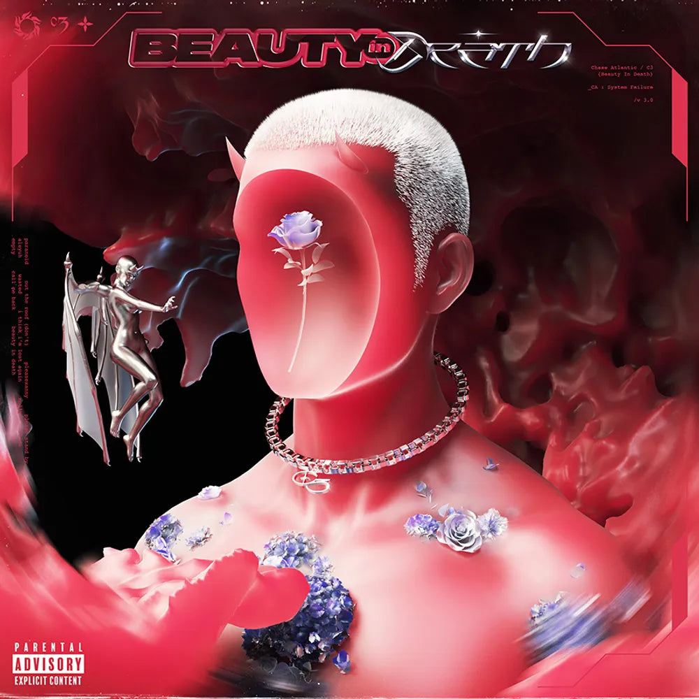 the album cover for Chase Atlantic - Beauty In Death: Reissue [Indie Exclusive Limited Edition White LP]