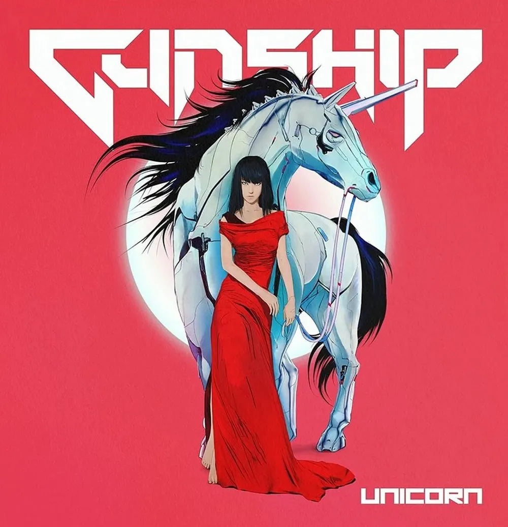 the album cover for Gunship - Unicorn [Indie Exclusive Limited Edition Blood & Chrome Edition 2 LP]