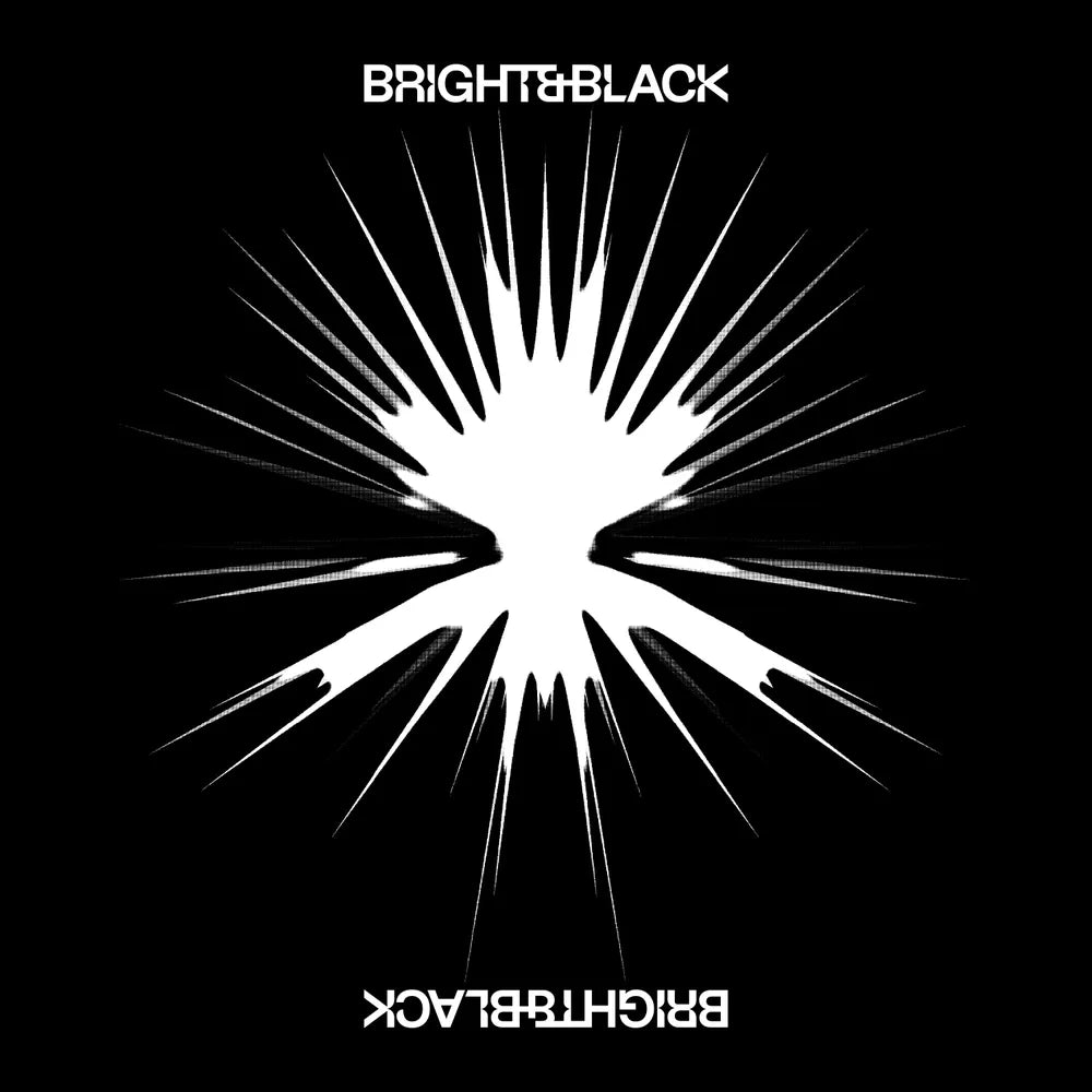 the album cover for Bright &amp; Black - The Album [Indie Exclusive Limited Edition Black/White Splatter 2 LP]