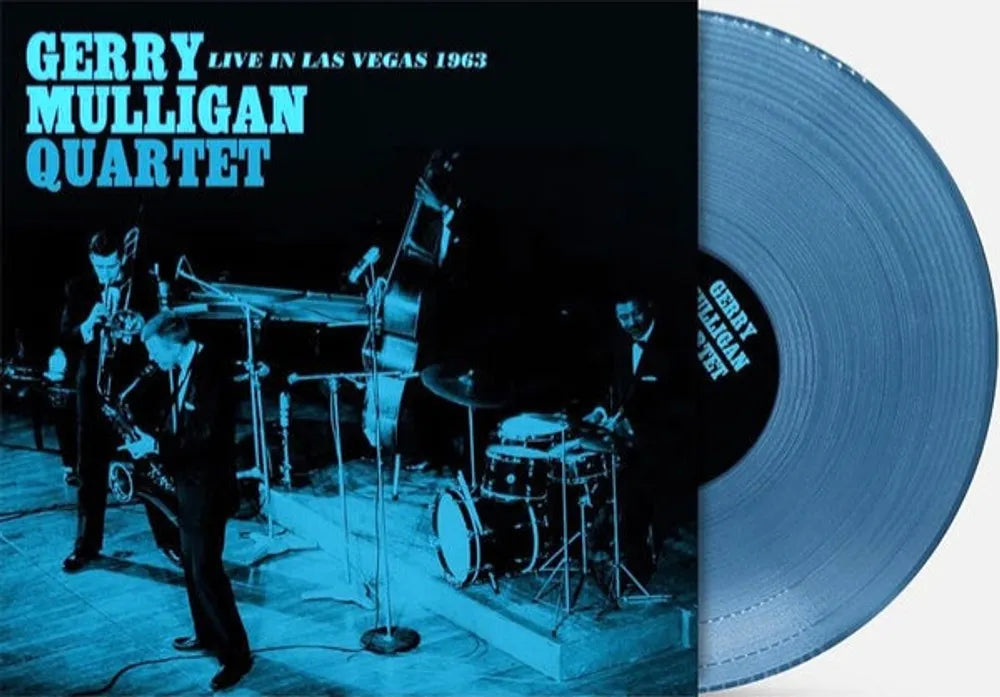the album cover for Gerry Mulligan Quartet - Live in Las Vegas 1963 [RSD Essentials 1LPxBlue]