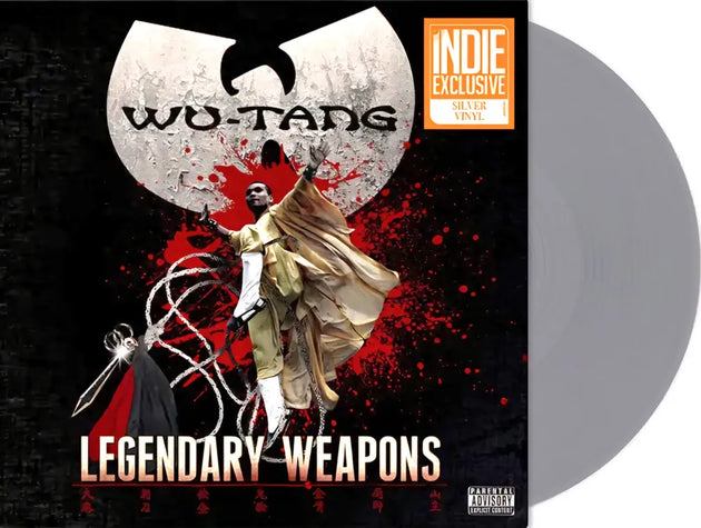 the album cover for Wu-Tang - Legendary Weapons [RSD Essential Indie Colorway Silver LP]
