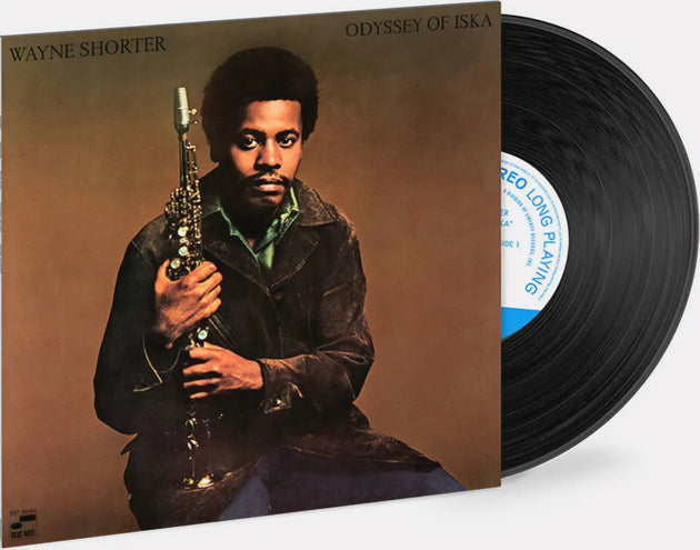 the album cover for Wayne Shorter - Odyssey Of Iska (Blue Note Tone Poet Series)