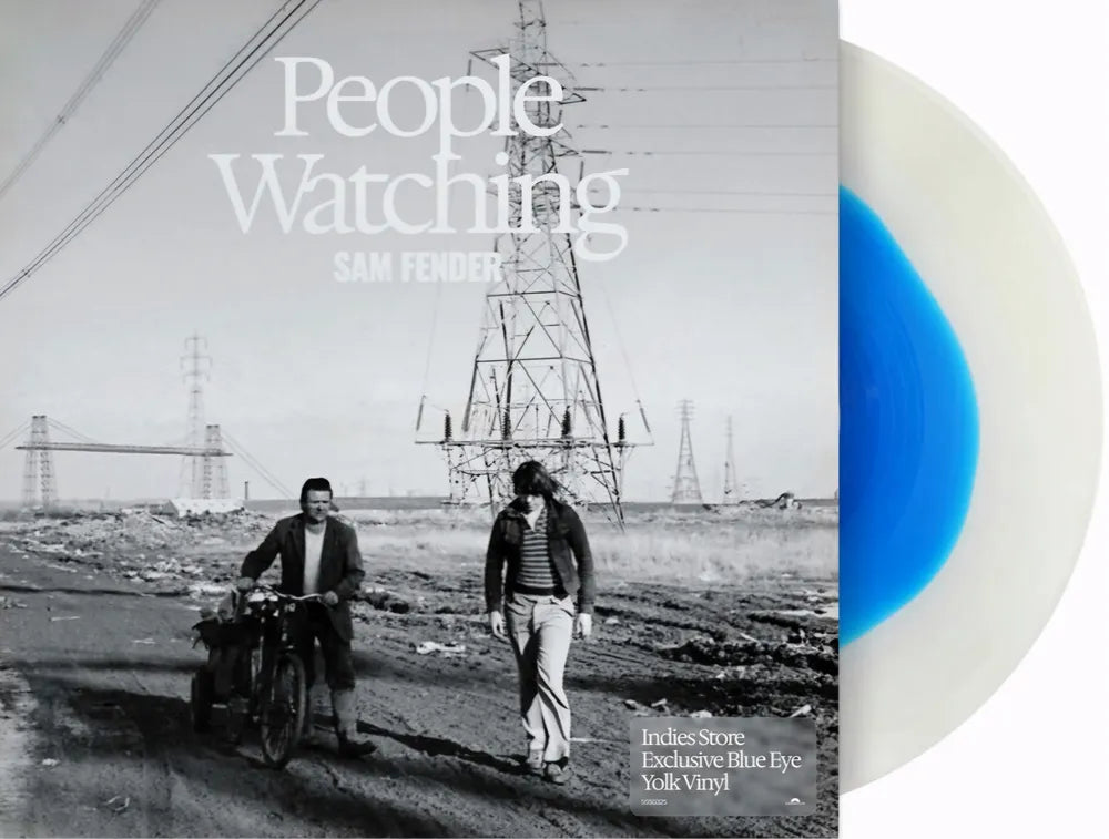 the album cover for Sam Fender - People Watching [Indie Exclusive Blue Yolk LP Alternate Cover]