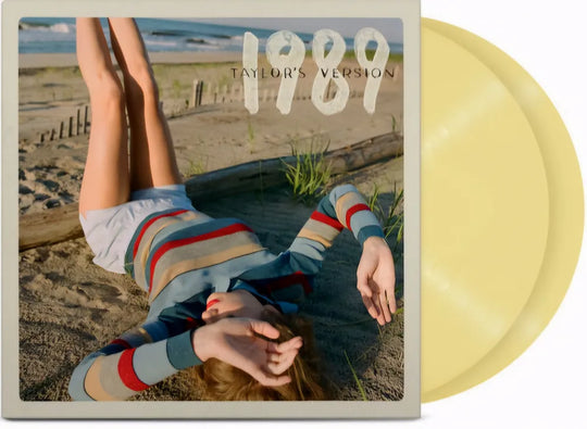 the album cover for Taylor Swift - 1989: Taylor's Version [Limited Edition Sunrise Boulevard Yellow 2 LP]