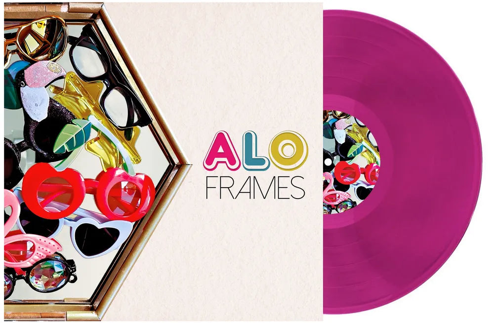 the album cover for ALO - Frames [Indie Exclusive Neon Jazzberry LP]