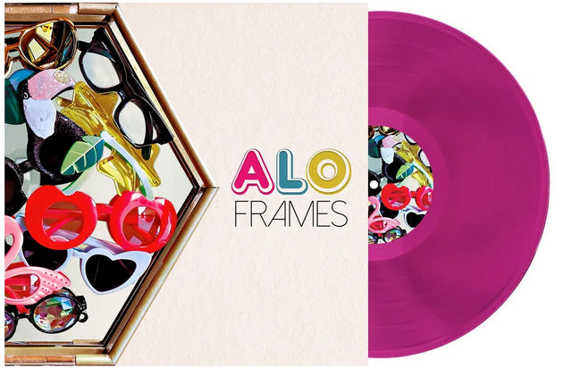 the album cover for ALO - Frames [Indie Exclusive Neon Jazzberry LP]