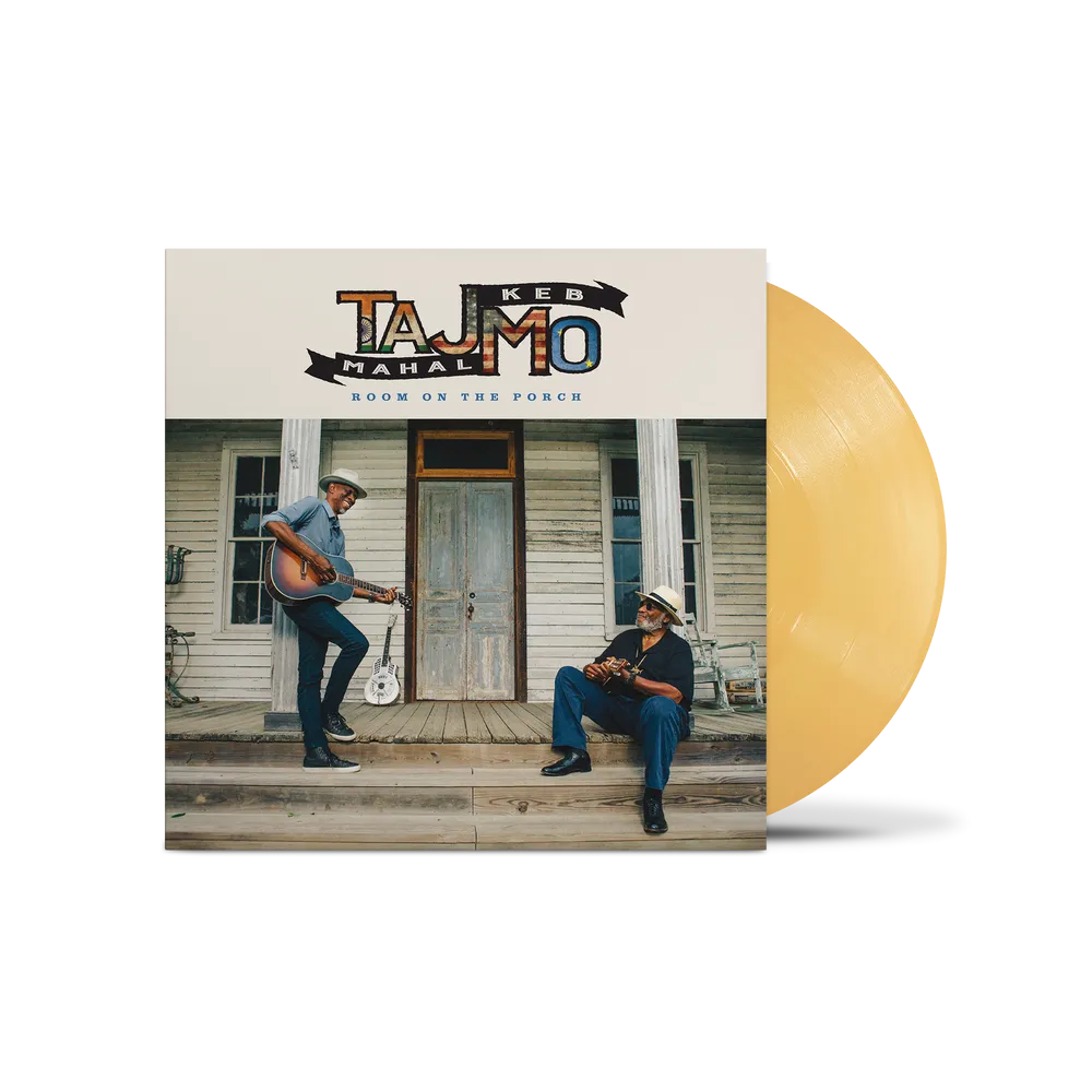 the album cover for Taj Mahal &amp; Keb' Mo' - Room On The Porch [Indie Exclusive Opaque Custard vinyl]