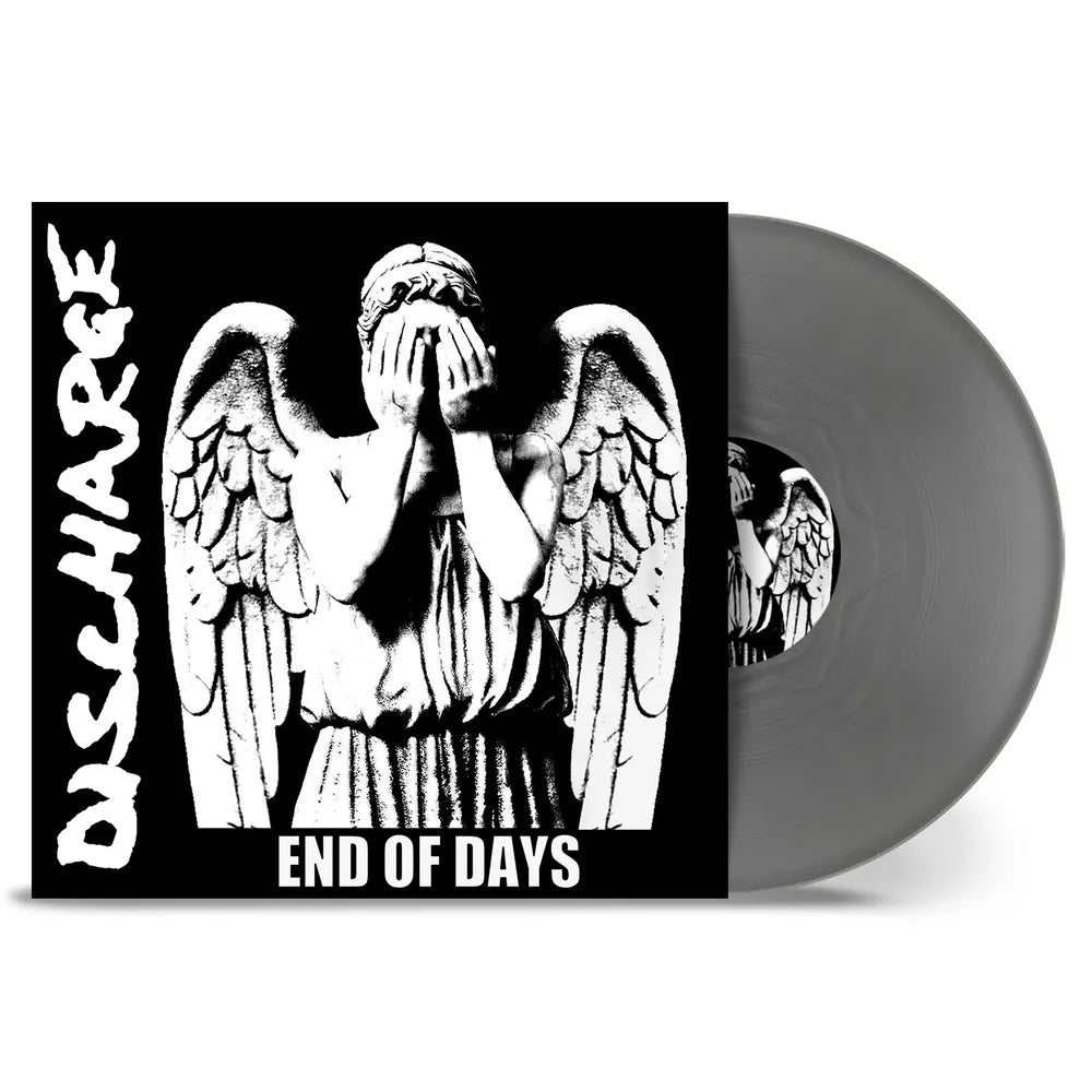 the album cover for Discharge - End Of Days [Indie Exclusive Solid Silver LP]