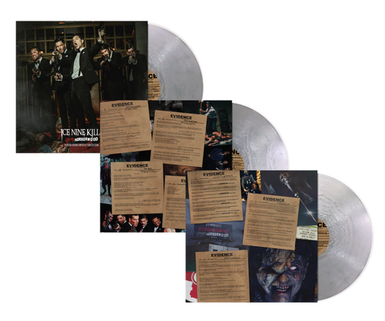 the album cover for Ice Nine Kills - Welcome To Horrorwood: Under Fire (Deluxe Edition) [3xLP "Shower Scene" LP]