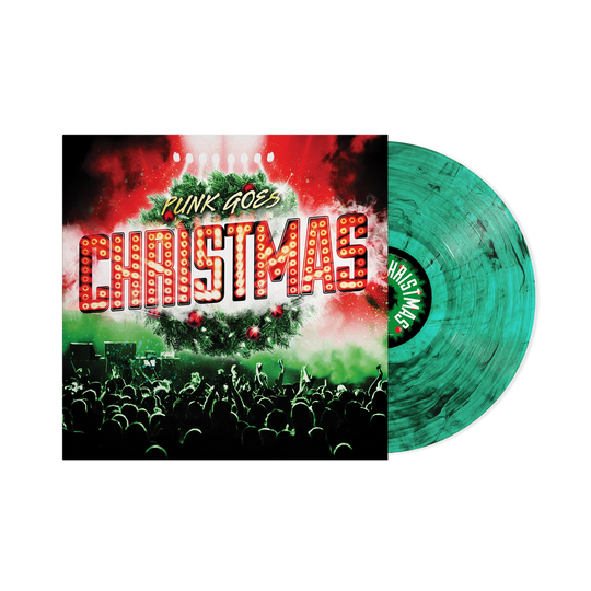 the album cover for Various Artists - Punk Goes Christmas [Green Smoke vinyl]