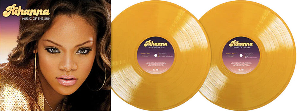 the album cover for Rihanna - Music Of The Sun [Colored Vinyl] (Ylw)