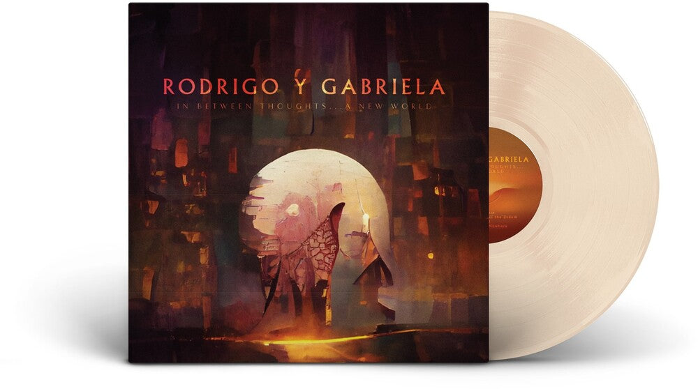 the album cover for Rodrigo Y Gabriela - In Between Thoughts…A New World [Bone LP]