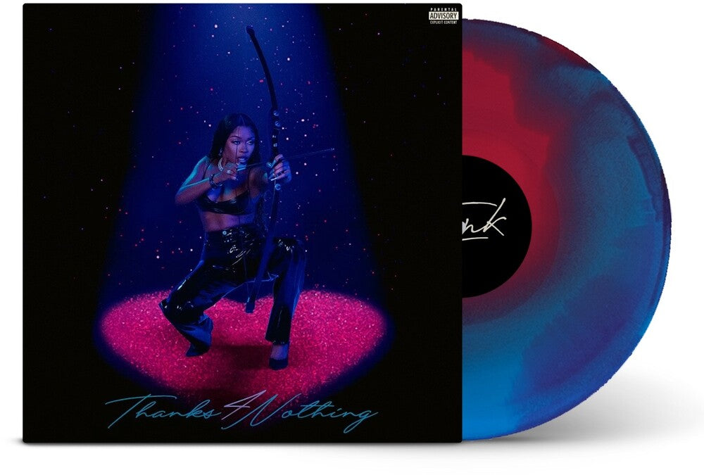 the album cover for Tink - Thanks 4 Nothing - Berry Tie Dye [Colored Vinyl]
