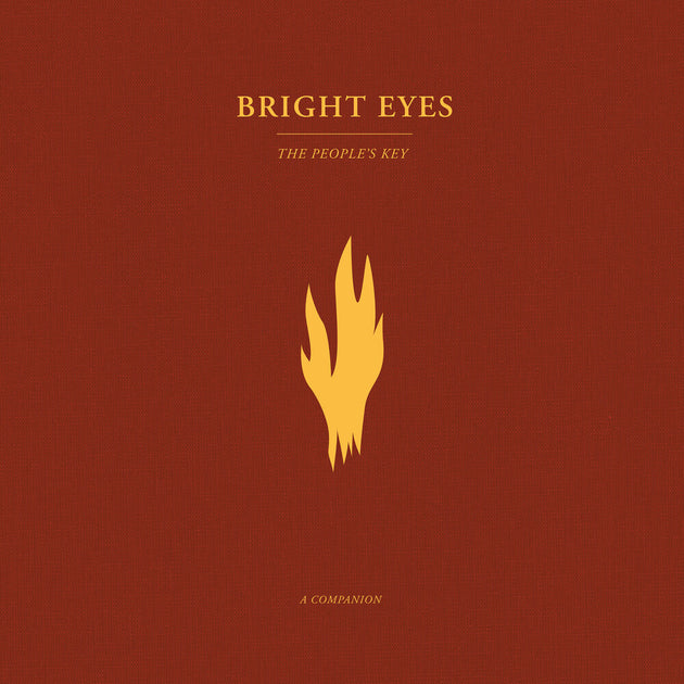 the album cover for Bright Eyes - The People's Key: A Companion EP [Opaque Gold Vinyl]