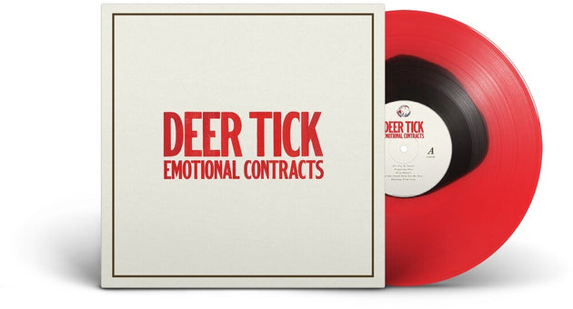the album cover for Deer Tick - Emotional Contracts [Indie Exclusive Limited Edition Red/Black LP]