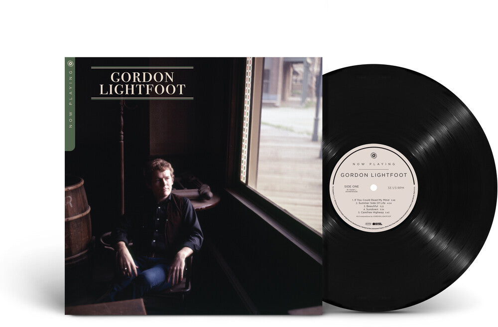 the album cover for Gordon Lightfoot - Now Playing [LP]