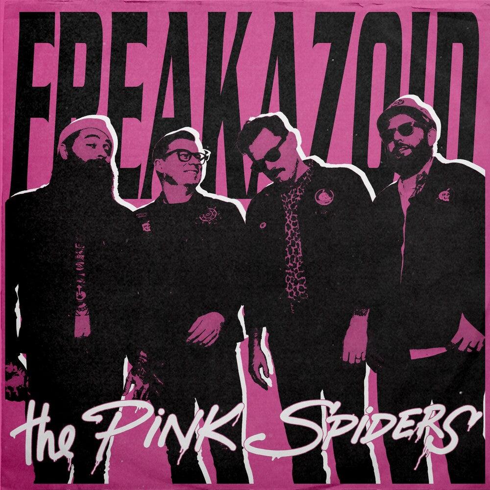 the album cover for The Pink Spiders - Freakazoid [Indie Exclusive Limited Edition Half Black/Half Hot Pink LP]