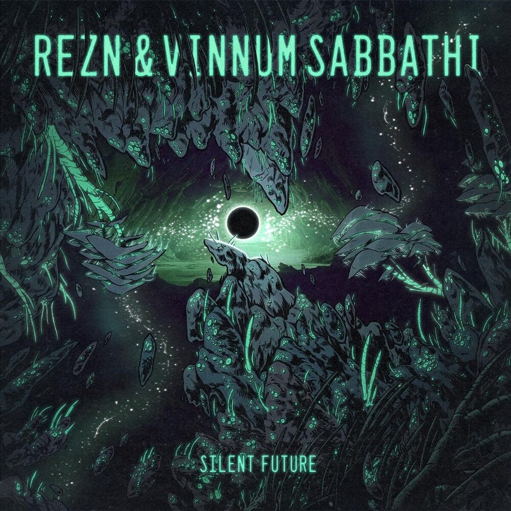 the album cover for Rezn / Vinnum Sabbathi - Silent Future