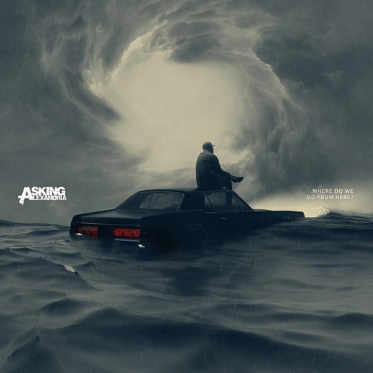 the album cover for Asking Alexandria - Where Do We Go From Here? [Aqua LP]