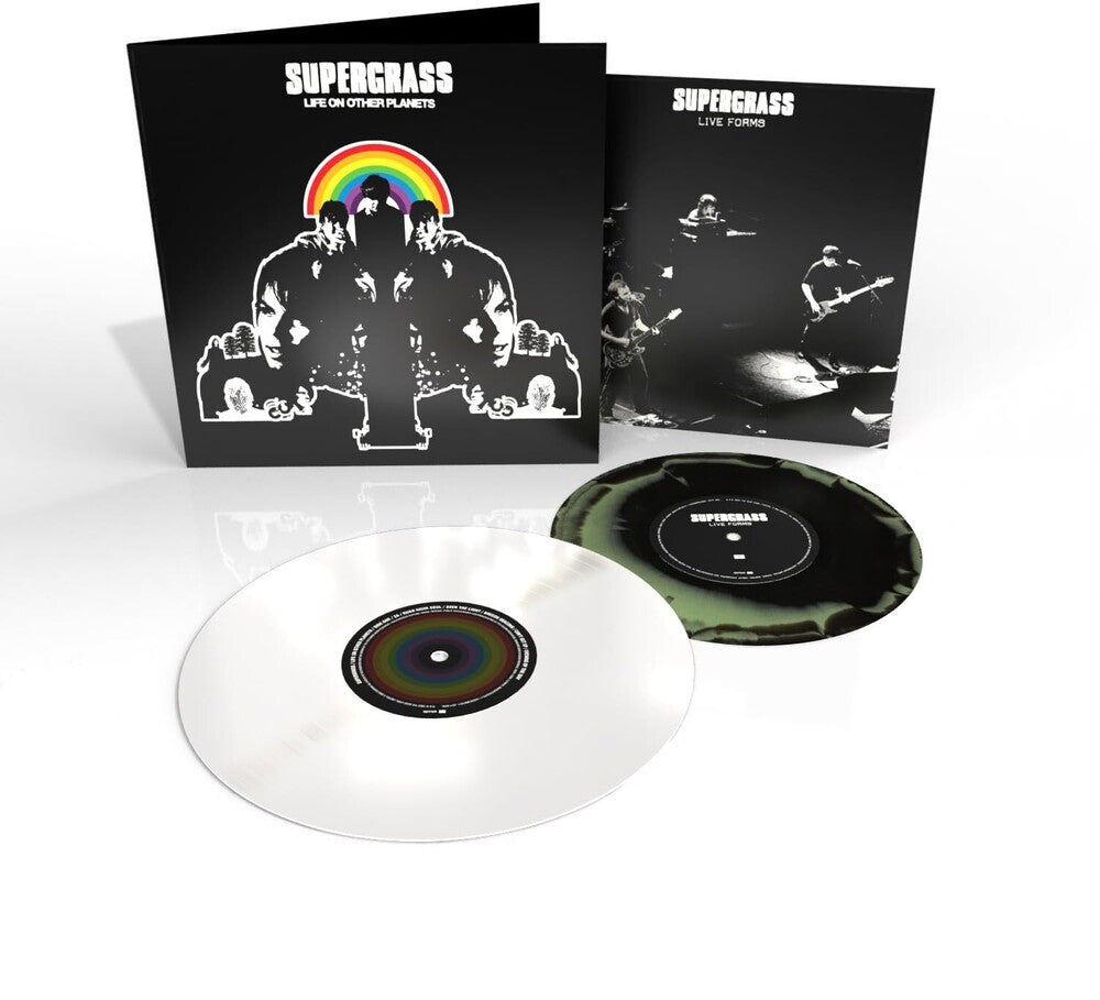the album cover for Supergrass - Life On Other Planets: Remastered [White LP+Bonus 10in]