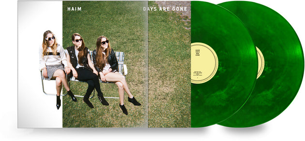 the album cover for HAIM - Days Are Gone: 10th Anniversary Edition [Deluxe Green 2LP]