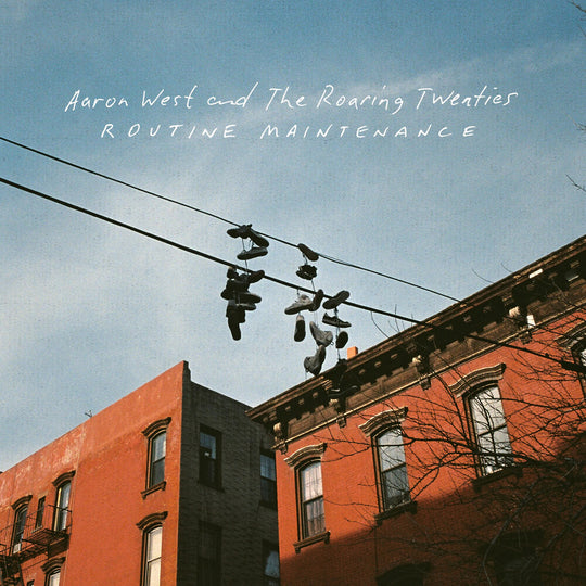 the album cover for Aaron West  & The Roaring Twenties - Routine Maintenance (Blue) [Colored Vinyl] (Org) [Reissue]