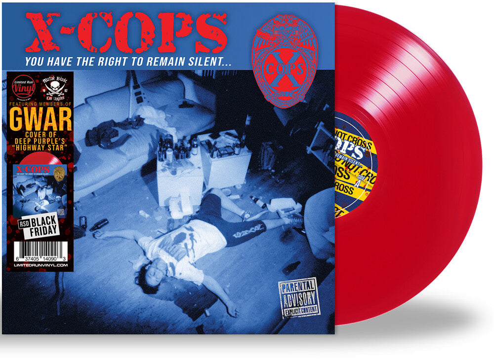 the album cover for X-Cops - You Have The Right To Remain Silent [RSD Black Friday 2023]