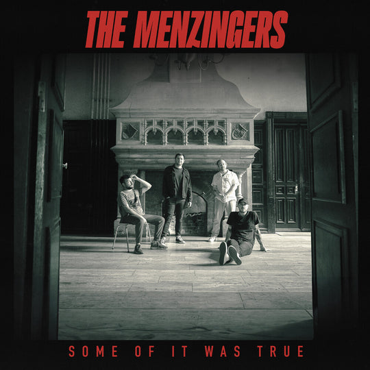 the album cover for The Menzingers - Some Of It Was True [Indie Exclusive Limited Edition Strawberry Shortcake Splash LP]