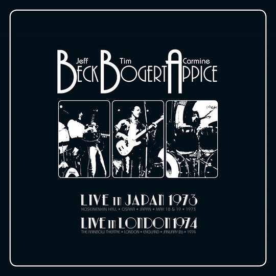 the album cover for Beck Bogert & Appice - Live 1973 & 1974 (Bme)