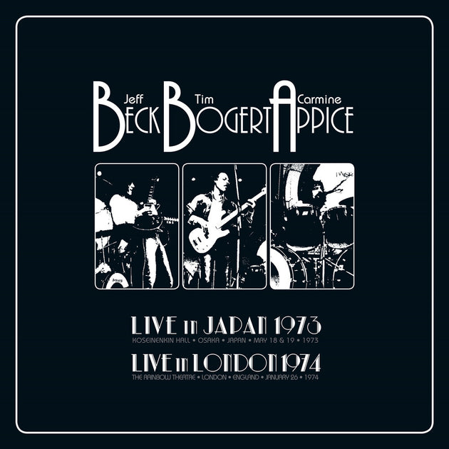 the album cover for Beck Bogert & Appice - Live 1973 & 1974 (Bme)