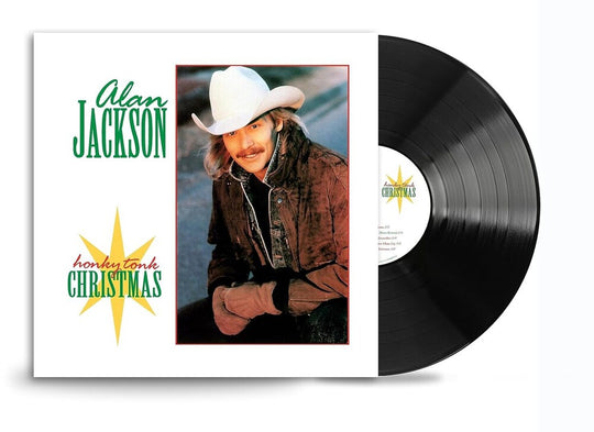 the album cover for Alan Jackson - Honky Tonk Christmas [LP]