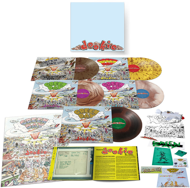 the album cover for Green Day - Dookie: 30th Anniversary [Indie Exclusive Limited Edition Deluxe Brown 6LP Box Set]